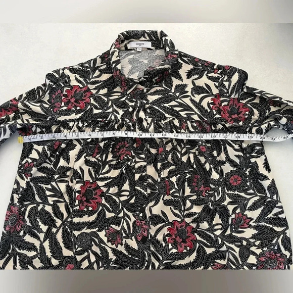 SUNCOO Paris/ Floral long sleeve top/ Button up/ Size US XS (fits like a US M) - Picture 13 of 13